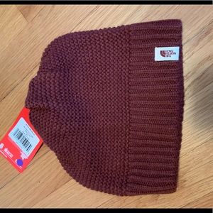 North Face maroon beanie